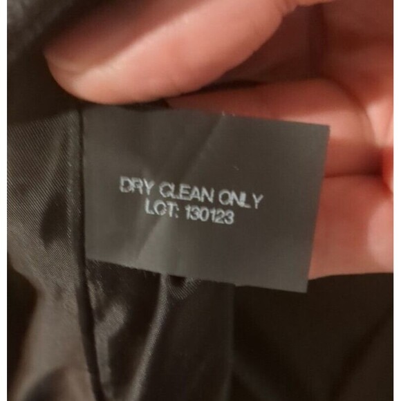 London Fog Wool Blend Pea Coat Womens L Gray 3 Button 90s Y2K Vtg Classic Staple - Picture 7 of 10